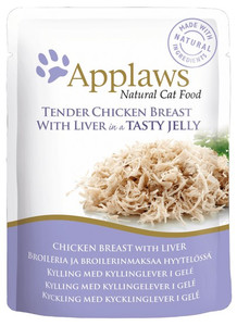Applaws Natural Cat Food Tender Chicken Breast with Liver in Tasty Jelly 70g
