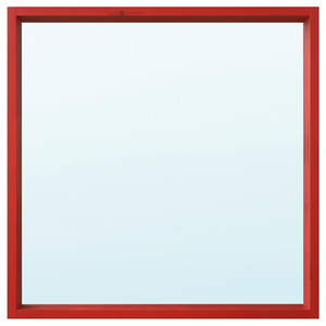 TURBOKASTANJ Mirror, red, 75x75 cm