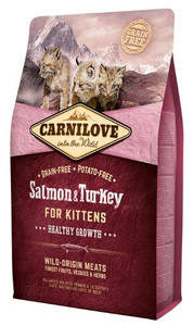 Carnilove Cat Food Salmon & Turkey for Kittens 2kg