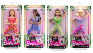 Barbie® Made To Move™ Doll Assortment, 1pc, 3+
