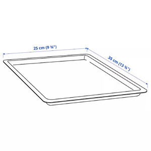 UPPSNOFSAD Lid, black, 35x25 cm