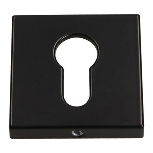 Gamet Door Escutcheon, square, matt black