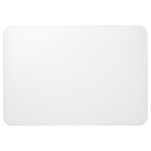 PLÖJA Desk pad, white/transparent, 65x45 cm