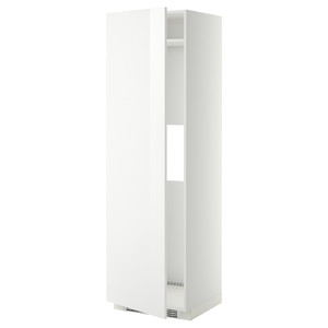 METOD High cab f fridge or freezer w door, white, Ringhult white, 60x60x200 cm