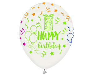 Balloons Happy Birthday 12" 5pcs