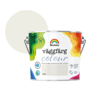 Beckers Matt Latex Paint Vaggfarg Colour 2.5l swan