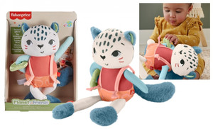 Fisher-Price Spotting Fun Snow Leopard Plush Toy HKD64 3m+