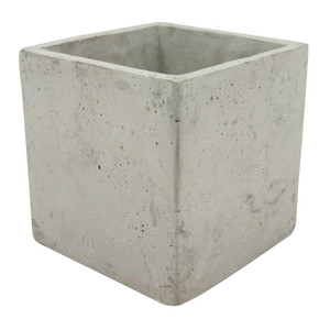 Plant Pot Square 16 cm, grey concrete