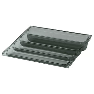 VISSLAÅN Hanging tray, grey, 36x31 cm