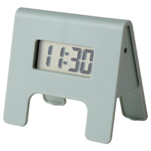 KUPONG Alarm clock, green, 4x6 cm