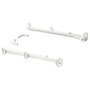 HJÄLPA Pull-out rail for baskets, white, 40 cm