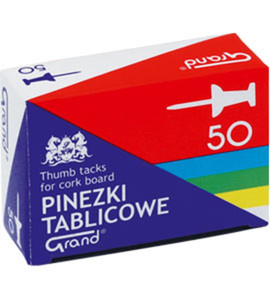Push Pins 50pcs, colour, 10-pack