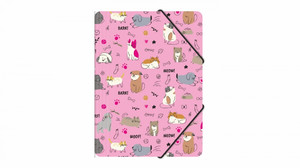 Folder with Elastic Band A4, PP, Pets