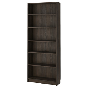 BILLY Bookcase, dark brown oak effect, 80x28x202 cm