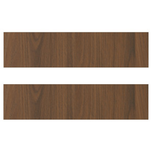 TISTORP Drawer front, brown walnut effect, 40x10 cm