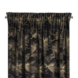 Curtain Stella 140 x 300 cm, black/gold