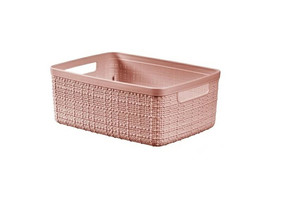 Curver Storage Basket Jute S 5l, powder pink