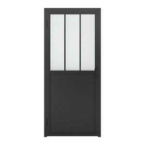 GoodHome Industrial Internal Door 80, right, black