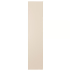 REINSVOLL Door with hinges, grey-beige, 50x229 cm