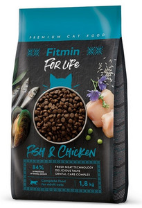 Fitmin Cat For Life Adult Fish & Chicken Dry Cat Food 1.8kg