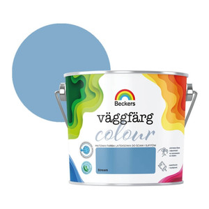 Beckers Matt Latex Paint Vaggfarg Colour 2.5l stream