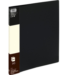 20 Pocket Display Book Folder PP A4, black