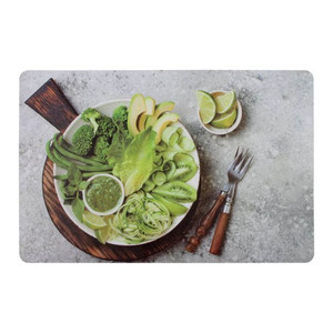 Place Mat Greens 43.5 x 28.5 cm, grey-green