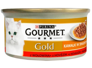 Gourmet Gold Sauce Delight Cat Food Beef 85g
