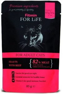 Fitmin Cat For Life Adult Beef Cat Food 85g