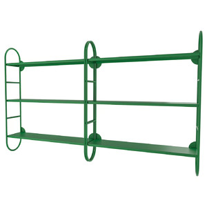 FÄRGSÄTTARE Wall shelf combination, green