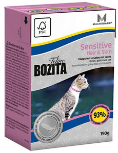 Bozita Cat Food Tetra Recart Feline Hair & Skin 190g