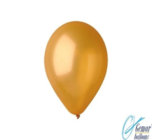 Balloons Pastel 10" 100pcs, gold metallic