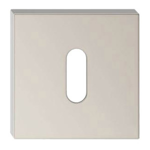 Door Escutcheon Q, square, velvet nickel