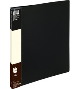 40 Pocket Display Book Folder PP A4, black