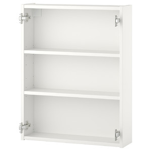 ENHET Wall cb w 2 shelves, white, 60x15x75 cm