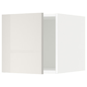METOD Top cabinet, white/Ringhult light grey, 40x40 cm