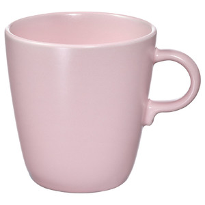 FÄRGKLAR Mug, matt light pink, 40 cl