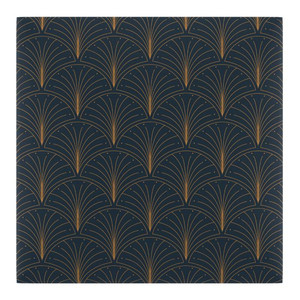 Upholstered Wall Panel Stegu Mollis Square 30 x 30 cm, dark blue - gold