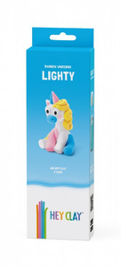 Hey Clay Air-Dry Clay Rainbow Unicorns Lighty 3+