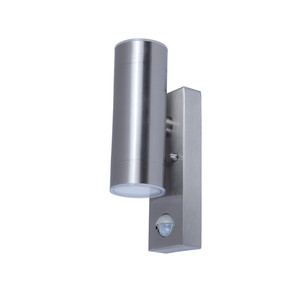 Blooma Garden Wall Lamp LED with Motion Sensor Candiac 2 x 350 lm 3000 K, brushed steel