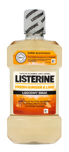 Listerine Ginger & Lime Mouthwash Mild Taste 500ml