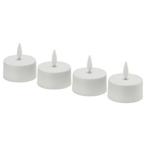 SKATGÅS LED tealight, white