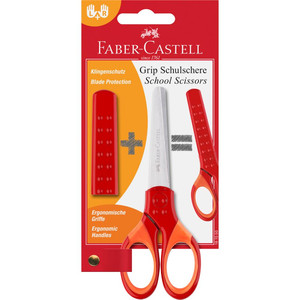 Faber-Castell School Scissors Grip, red