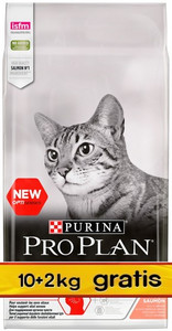 Purina Pro Plan Cat Sterilised Optisenses Salmon Dry Food 12kg (10+2kg)