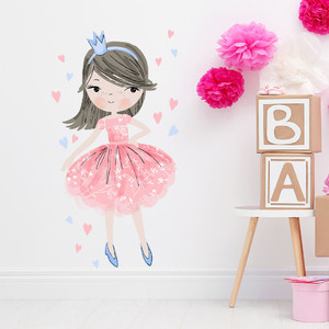 Wall Sticker Set 43x89cm - Princess Pink