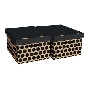 Storage Box A4 dots 2pcs