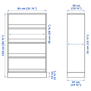 HAVSTA Shelving unit with plinth, grey-beige, 81x37x134 cm