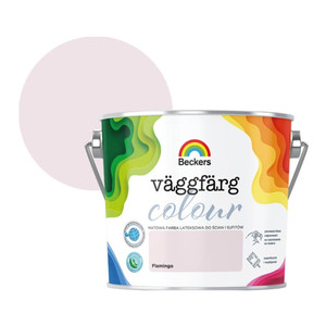 Beckers Matt Latex Paint Vaggfarg Colour 2.5l flamingo