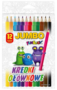 Fun & Joy Coloured Pencils Jumbo 12pcs