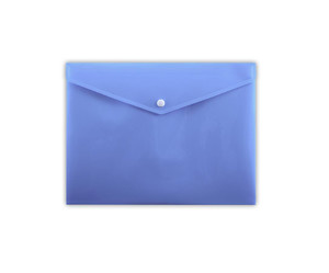 Document Wallet Plastic Folder PP A5, blue